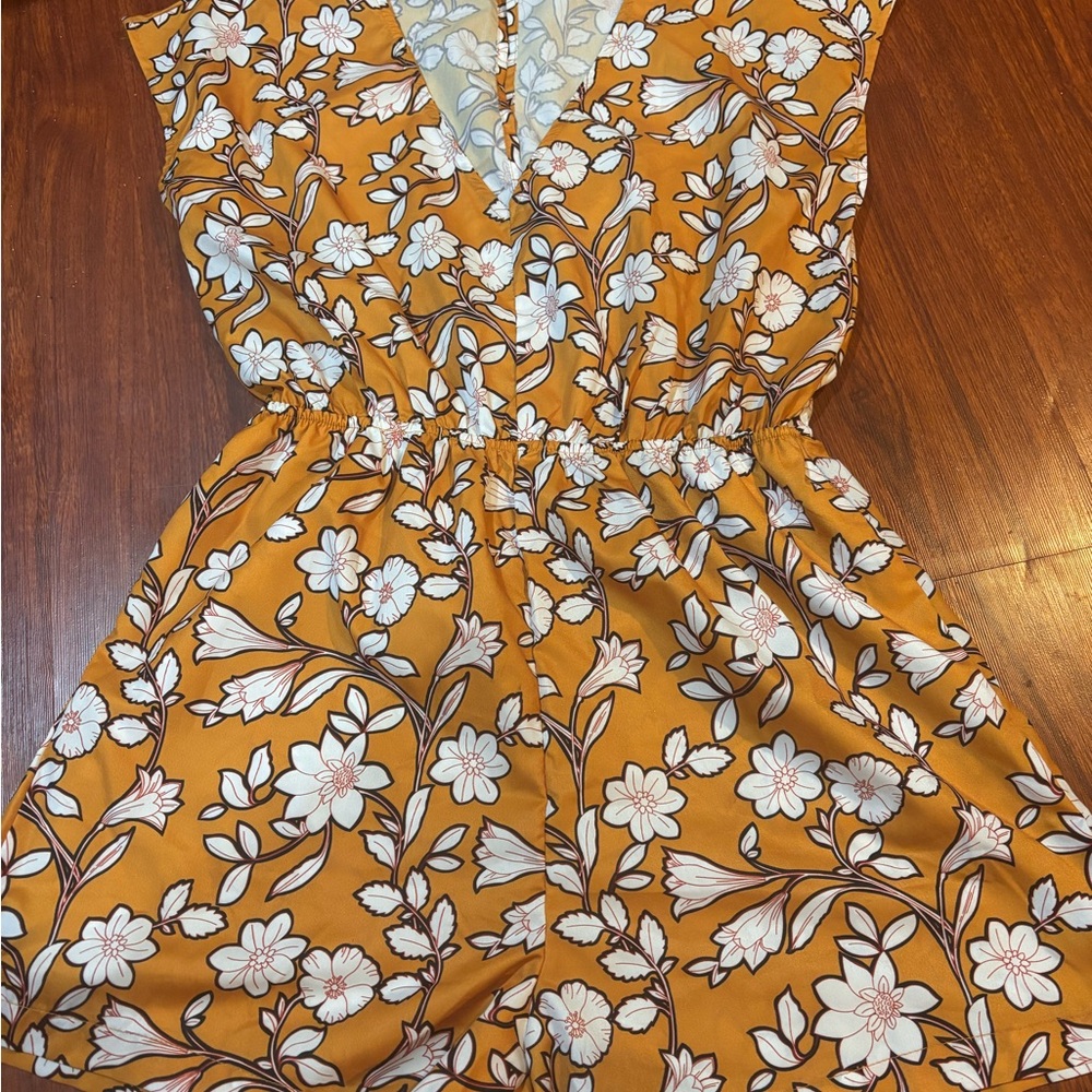 Hayden Mustard Floral Shift Dress